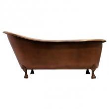 Barclay COTSN68-AC-AC - Gitali 68'' Slipper Copper Tub,ClawFoot, Antique Copper