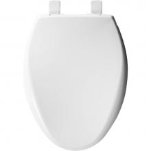 Bemis 1200E4 000 - Bemis Affinity® Elongated Plastic Toilet Seat in White with STA-TITE® Seat Fastening Sys