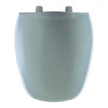 Bemis 1240200 024 - Round Plastic Toilet Seat in Twilight Blue fits Eljer Emblem with Top-Tite Hinge