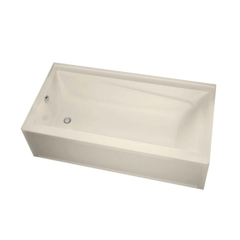 Exhibit 7236 IFS Acrylic Alcove Left-Hand Drain Whirlpool Bathtub in Bone