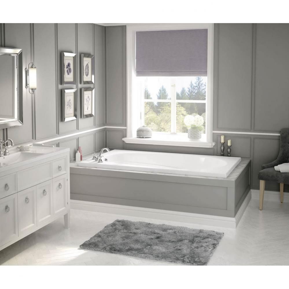 Talisman 71.375 in. x 42 in. Drop-in Bathtub with Whirlpool System End Drain in White