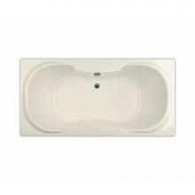 Maax 101227-091-004 - Cambridge 71.5 in. x 35.75 in. Drop-in Bathtub with 10 microjets System Center Drain in Bone