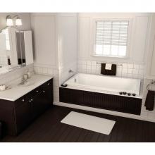 Maax 101461-000-001 - Pose 72 in. x 42 in. Drop-in Bathtub with End Drain in White