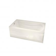 Maax 102201-R-003-007 - Tenderness 59.875 in. x 31.75 in. Alcove Bathtub with Whirlpool System Right Drain in Biscuit