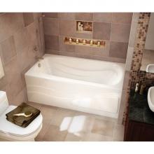 Maax 102202-R-003-001 - Tenderness 59.875 in. x 35.75 in. Alcove Bathtub with Whirlpool System Right Drain in White