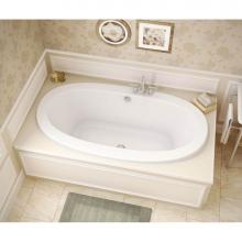 Maax 105462-109-001 - Reverie 66 in. x 36 in. Drop-in Bathtub with Combined Hydrosens/Aerosens System Center Drain in Wh