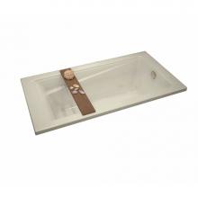 Maax 106185-097-004 - Exhibit 7242 Acrylic Drop-in End Drain Combined Whirlpool & Aeroeffect Bathtub in Bone