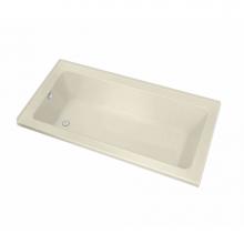 Maax 106199-R-003-004 - Pose Acrylic Corner Left Right-Hand Drain Whirlpool Bathtub in Bone