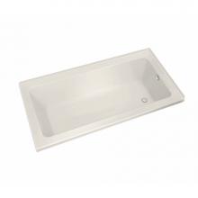 Maax 106200-R-003-007 - Pose 6030 IF Acrylic Corner Right Right-Hand Drain Whirlpool Bathtub in Biscuit