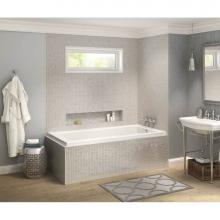 Maax 106215-L-000-001 - Pose IF 71.5 in. x 41.625 in. Corner Bathtub with Left Drain in White