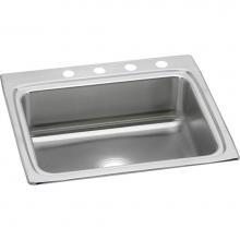 Elkay LR25224 - Lustertone Classic Stainless Steel 25'' x 22'' x 8-1/8'', Single Bow