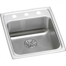 Elkay LRAD152265PD1 - Lustertone Classic Stainless Steel 15'' x 22'' x 6-1/2'', 1-Hole Sin