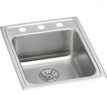 Elkay LRAD172265PD2 - Lustertone Classic Stainless Steel 17'' x 22'' x 6-1/2'', 2-Hole Sin