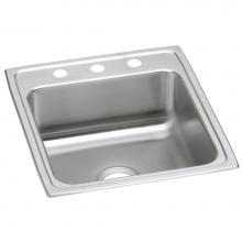 Elkay LRAD202250OS4 - Lustertone Classic Stainless Steel 19-1/2'' x 22'' x 5'', OS4-Hole S