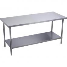 Elkay WT30S60-STSX - Stainless Steel 60'' x 30'' x 36'' 16 Gauge Flat Top Work Table with