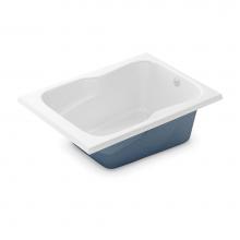Aker 141101-058-007 - SB-3660 60 in. x 36 in. Rectangular Drop-in Bathtub with End Drain in Biscuit
