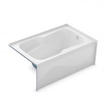 Aker 141080-R-058-007 - SBA-3660 60 in. x 36.5 in. Rectangular Alcove Bathtub with Right Drain in Biscuit
